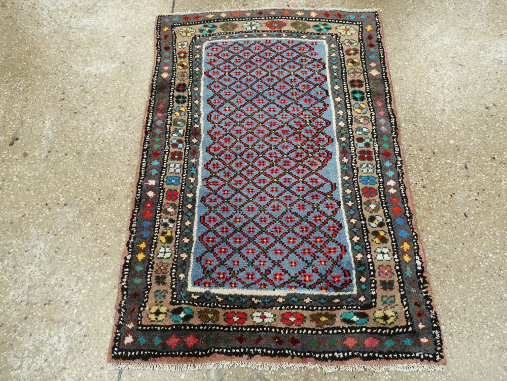 Vintage Persian Hamadan Rug, No.26134 - Staging