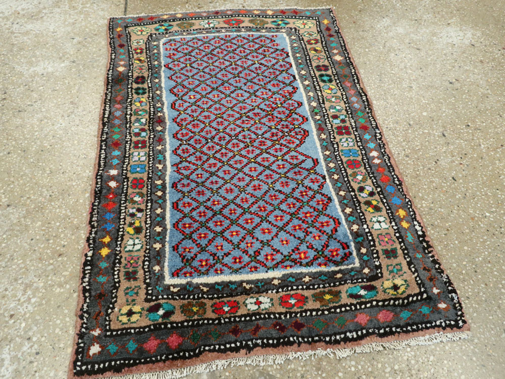 Vintage Persian Hamadan Rug, No.26134 - Staging