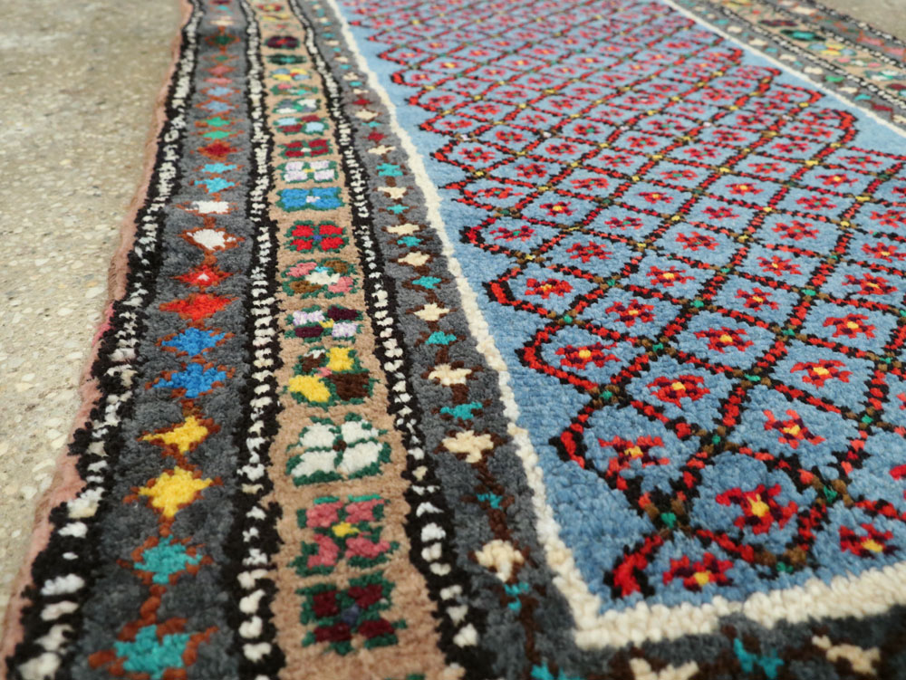 Vintage Persian Hamadan Rug, No.26134 - Staging