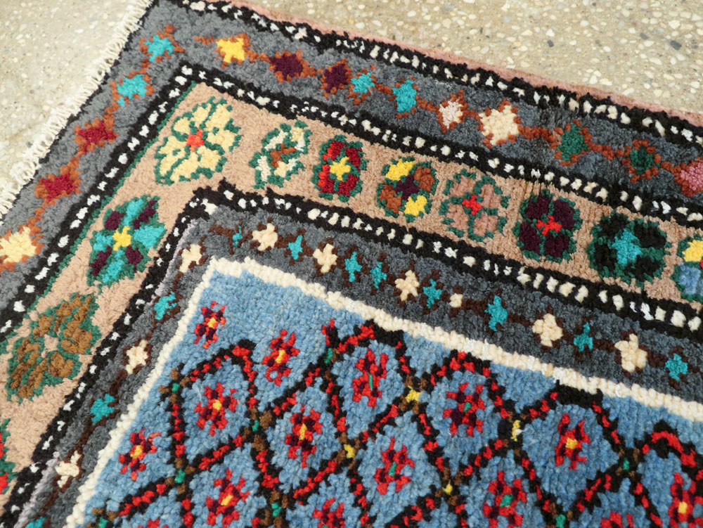 Vintage Persian Hamadan Rug, No.26134 - Staging