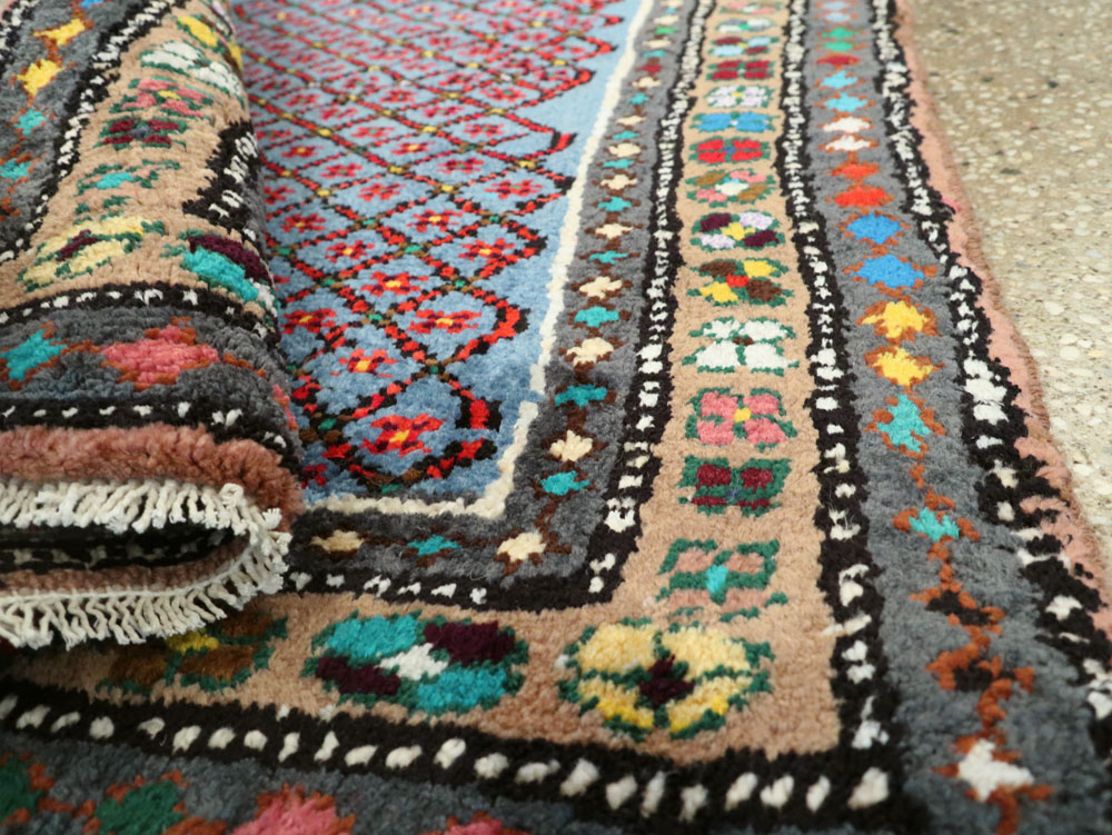 Vintage Persian Hamadan Rug, No.26134 - Staging