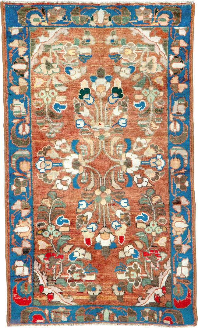 Vintage Persian Hamadan Rug (Pair: 1 of 2), No.26138 - Staging
