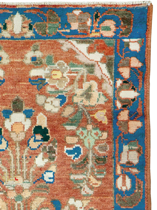 Vintage Persian Hamadan Rug (Pair: 1 of 2), No.26138 - Staging