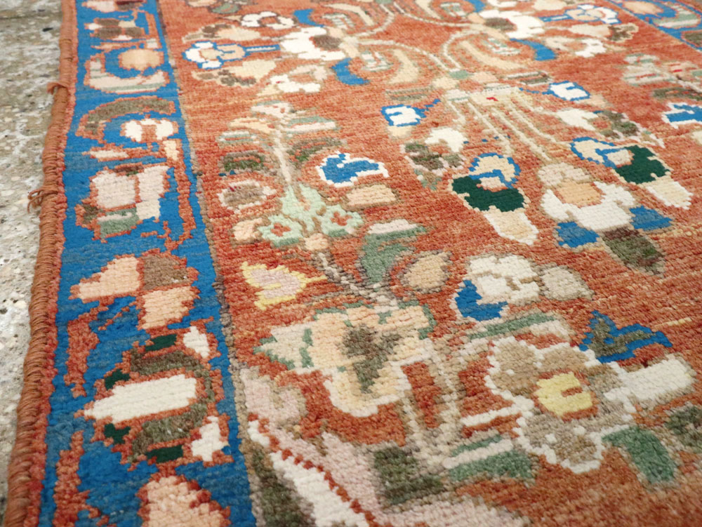 Vintage Persian Hamadan Rug (Pair: 1 of 2), No.26138 - Staging