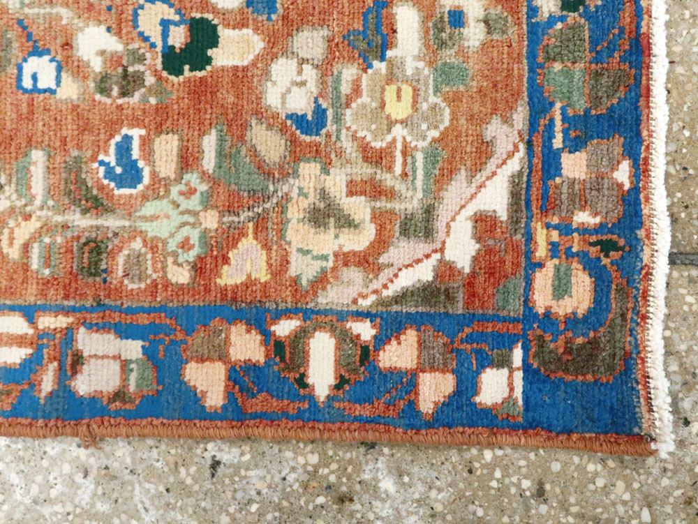 Vintage Persian Hamadan Rug (Pair: 1 of 2), No.26138 - Staging