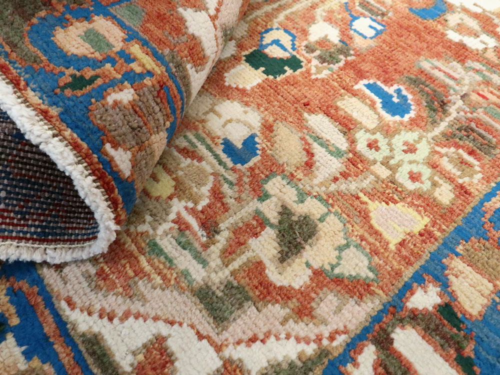 Vintage Persian Hamadan Rug (Pair: 1 of 2), No.26138 - Staging