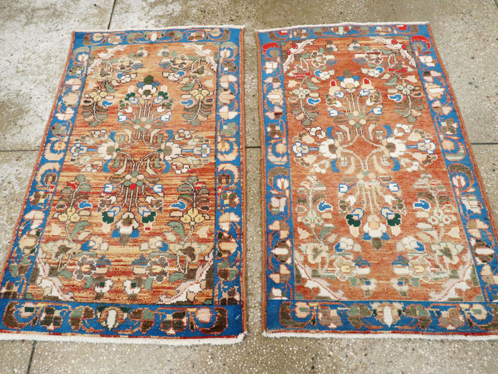 Vintage Persian Hamadan Rug (Pair: 1 of 2), No.26138 - Staging