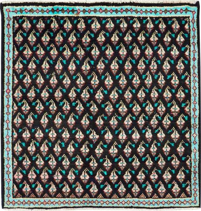 Vintage Persian Hamadan Rug (Pair: 1 of 2), No.26147 - Staging