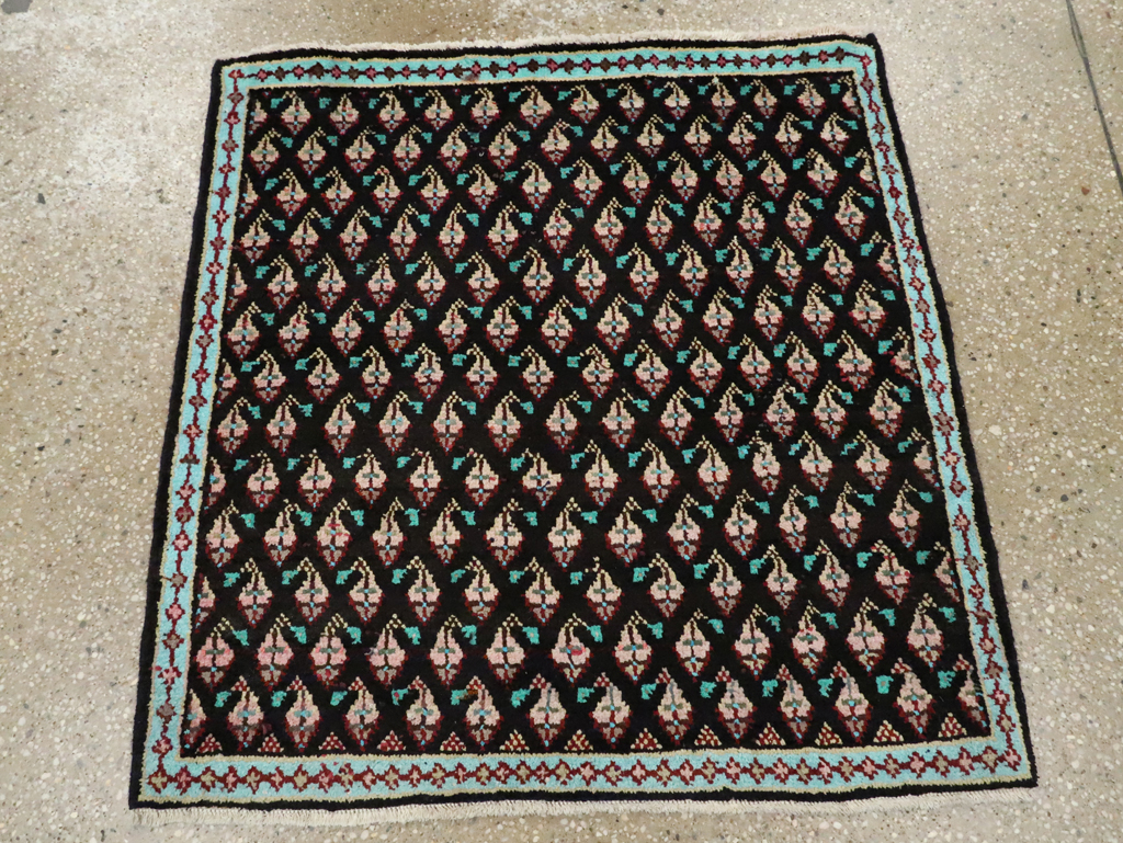 Vintage Persian Hamadan Rug (Pair: 1 of 2), No.26147 - Staging