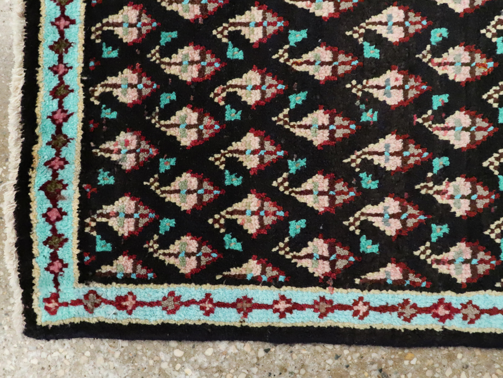 Vintage Persian Hamadan Rug (Pair: 1 of 2), No.26147 - Staging