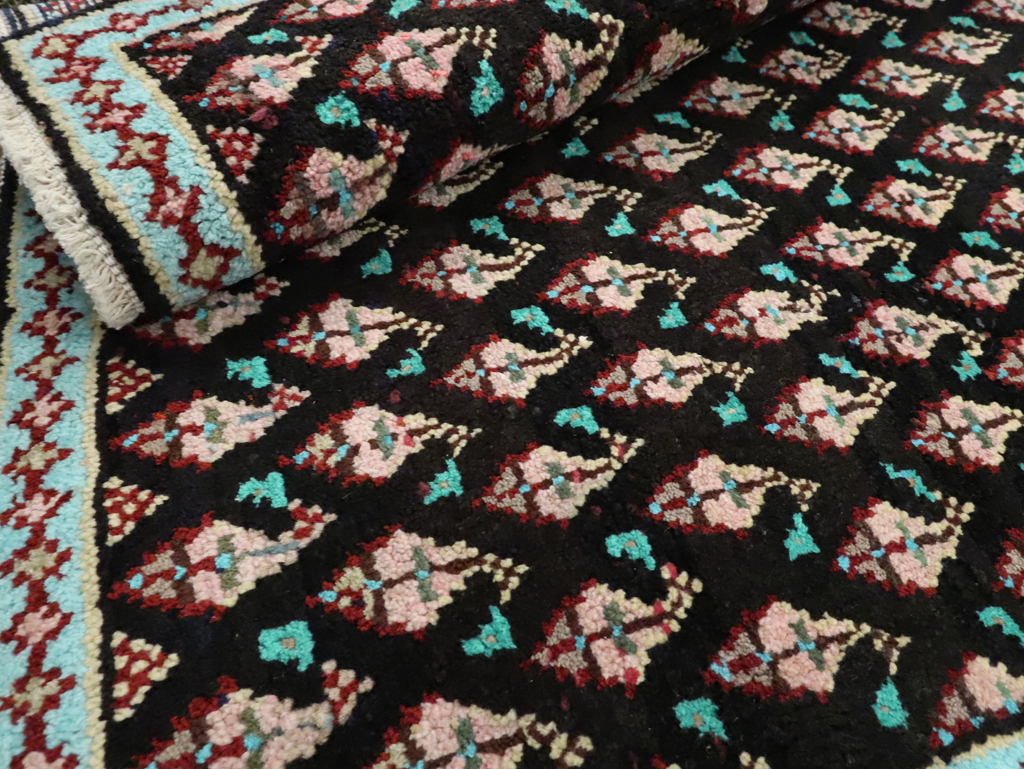 Vintage Persian Hamadan Rug (Pair: 1 of 2), No.26147 - Staging