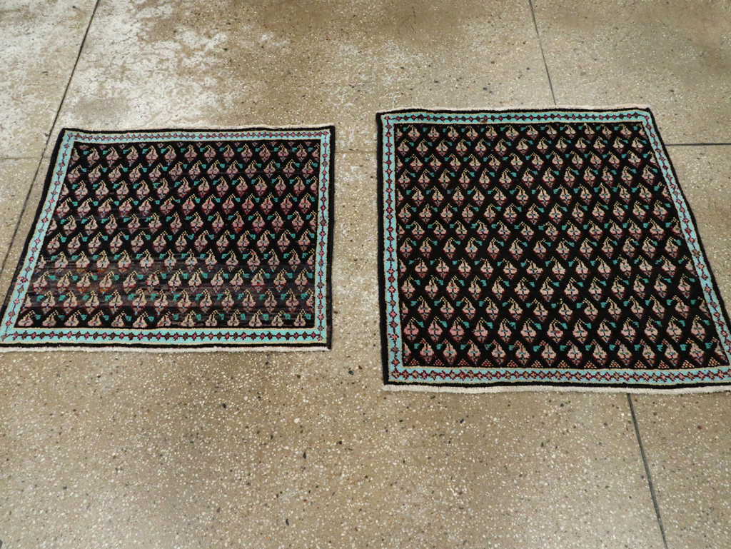 Vintage Persian Hamadan Rug (Pair: 1 of 2), No.26147 - Staging