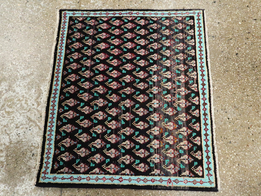 Vintage Persian Hamadan Rug (Pair: 2 of 2), No.26148 - Staging