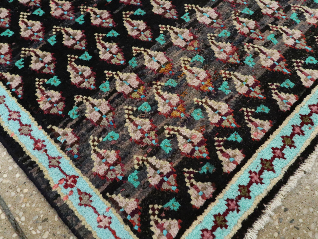 Vintage Persian Hamadan Rug (Pair: 2 of 2), No.26148 - Staging