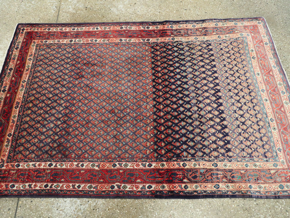 Vintage Persian Malayer Rug, No.26153 - Staging