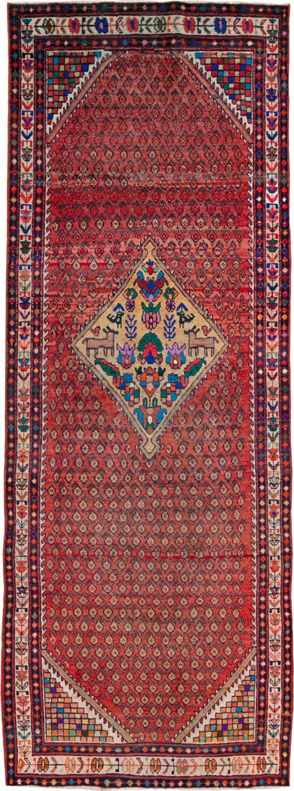 Vintage Persian Malayer Rug, No.26158 - Staging