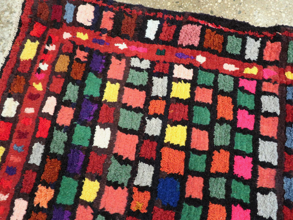 Vintage Persian Mahal Rug, No.26160 - Staging