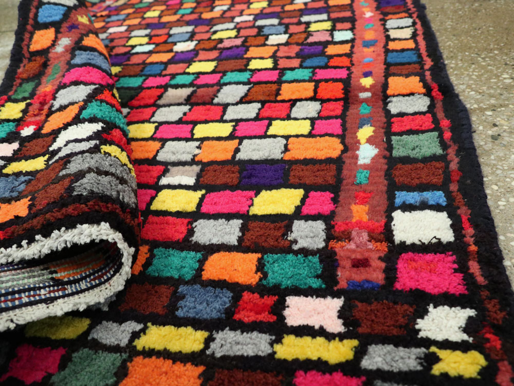 Vintage Persian Mahal Rug, No.26160 - Staging