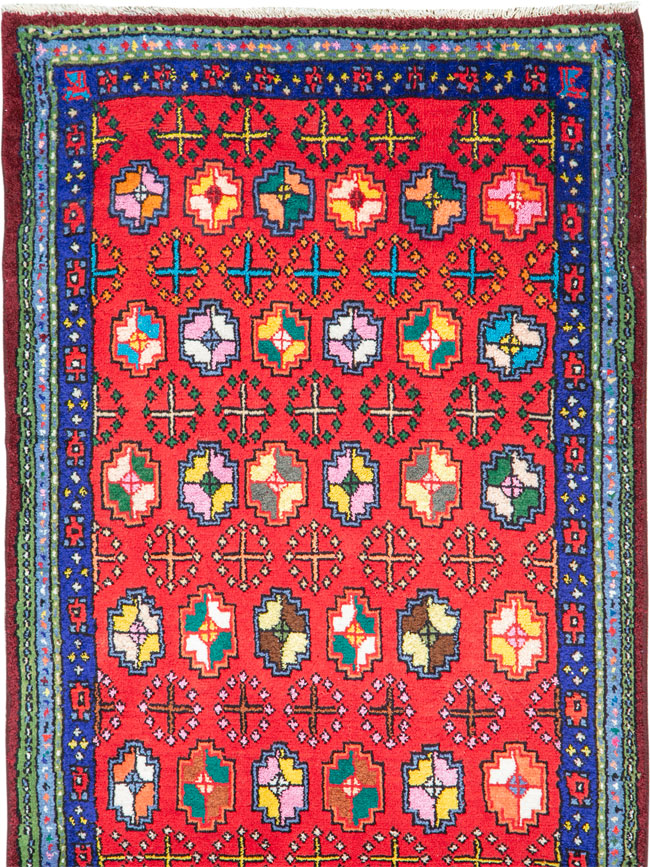 Vintage Persian Hamadan Rug, No.26162 - Staging