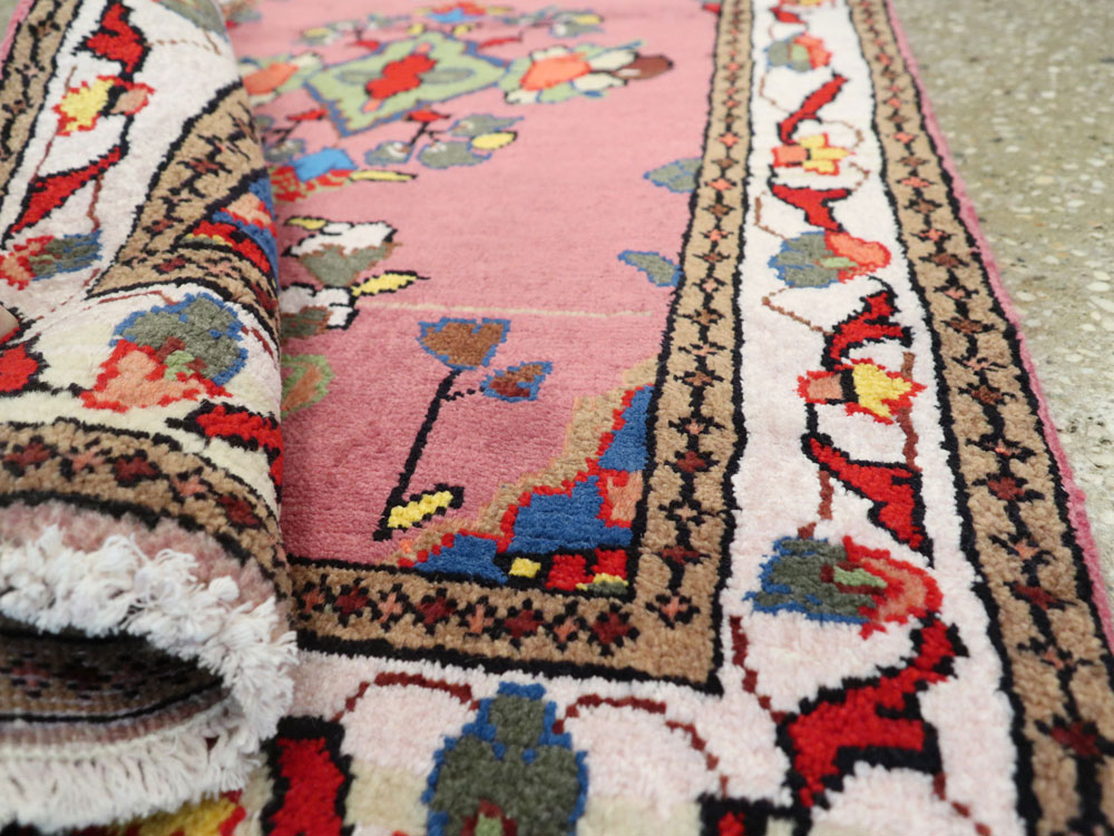 Vintage Persian Hamadan Rug, No.26173 - Staging