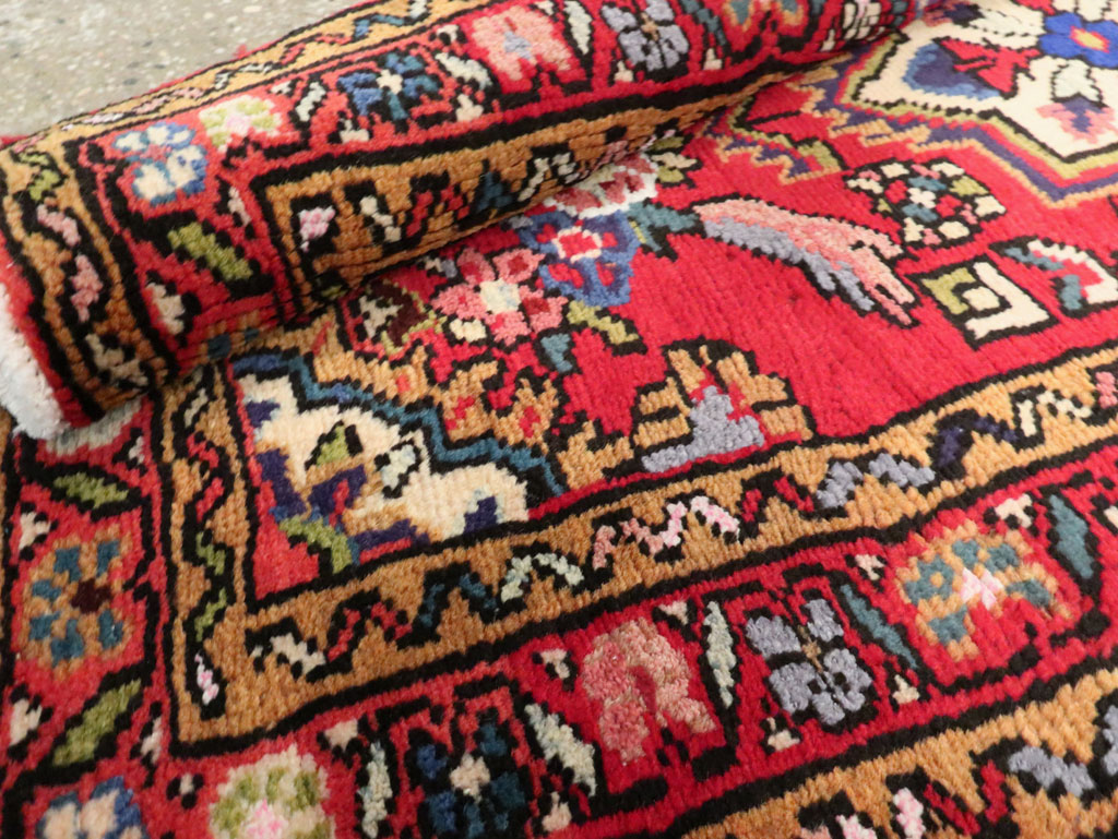 Vintage Persian Hamadan Rug, No.26175 - Staging