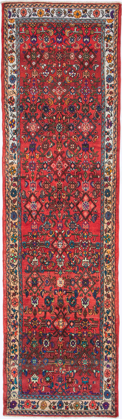 Vintage Persian Hamadan Rug, No.26177 - Staging