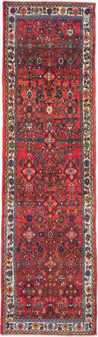 Vintage Persian Hamadan Rug, No.26177 - Staging