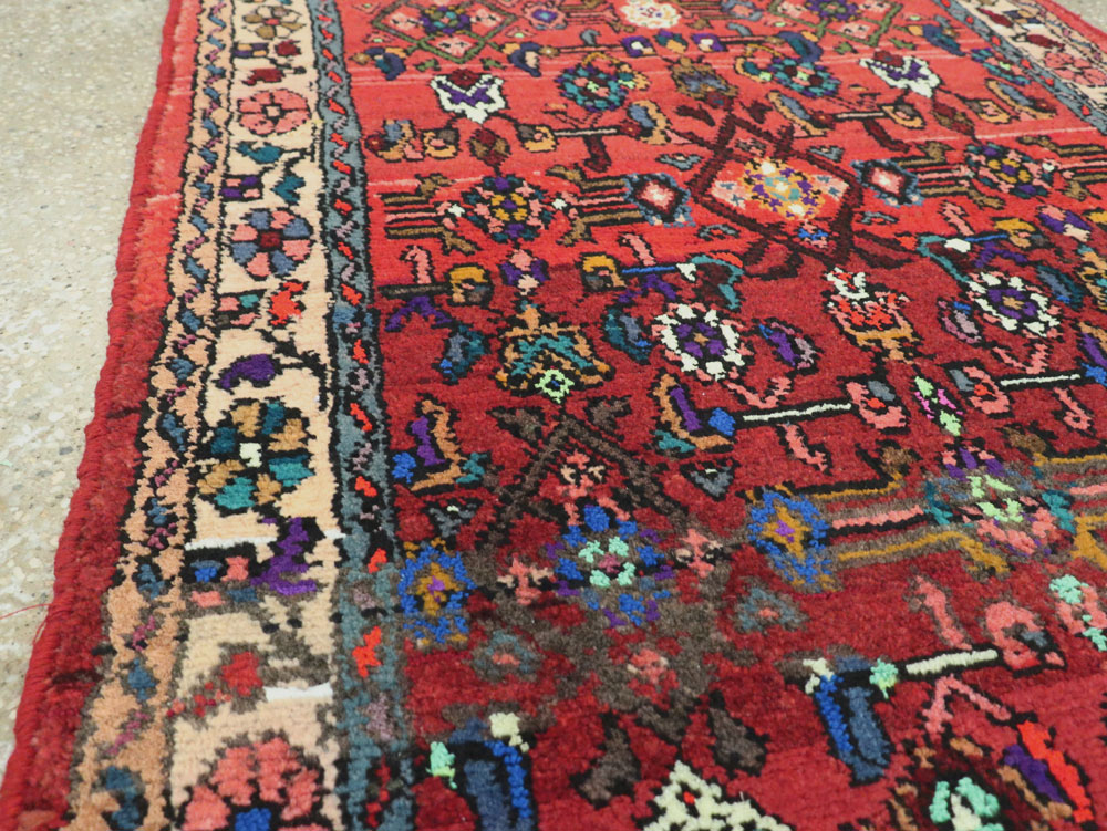 Vintage Persian Hamadan Rug, No.26177 - Staging
