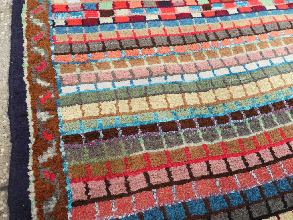 Vintage Persian Mahal Rug, No.26181 - Staging