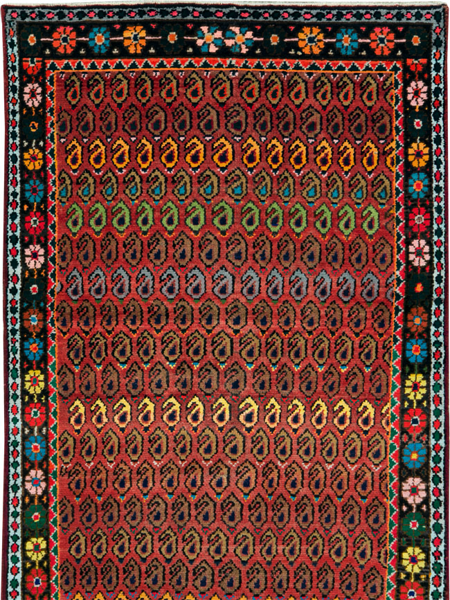 Antique Persian Hamadan Runner, No.26184 - Staging