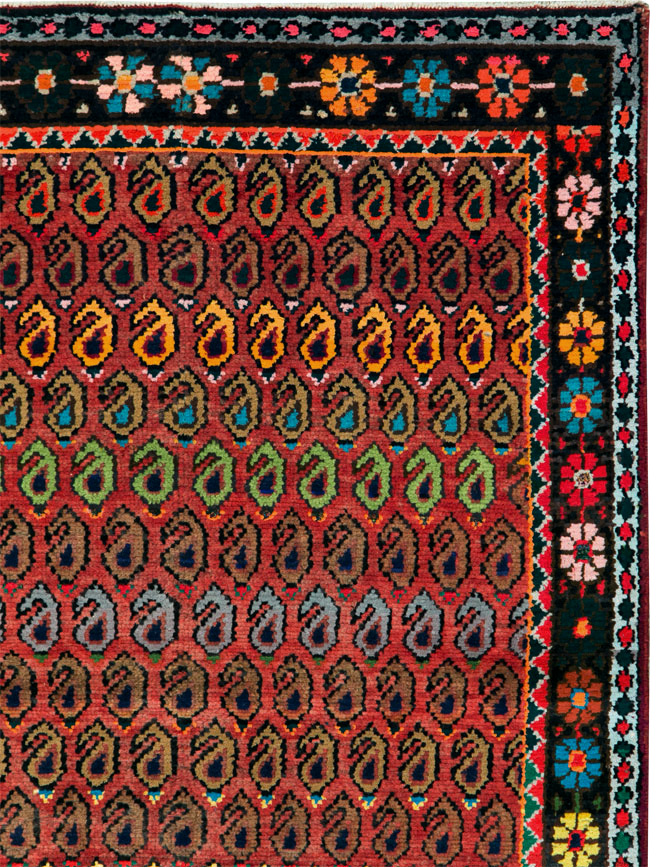Antique Persian Hamadan Runner, No.26184 - Staging