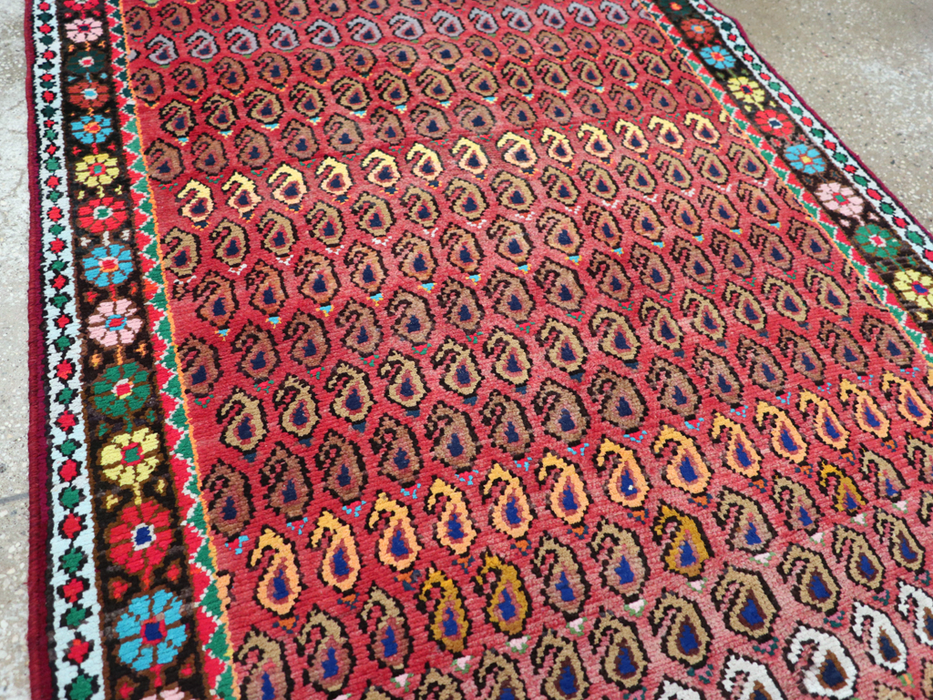 Antique Persian Hamadan Runner, No.26184 - Staging