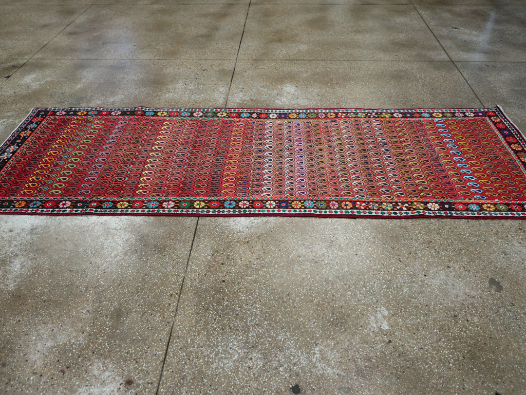 Antique Persian Hamadan Runner, No.26184 - Staging