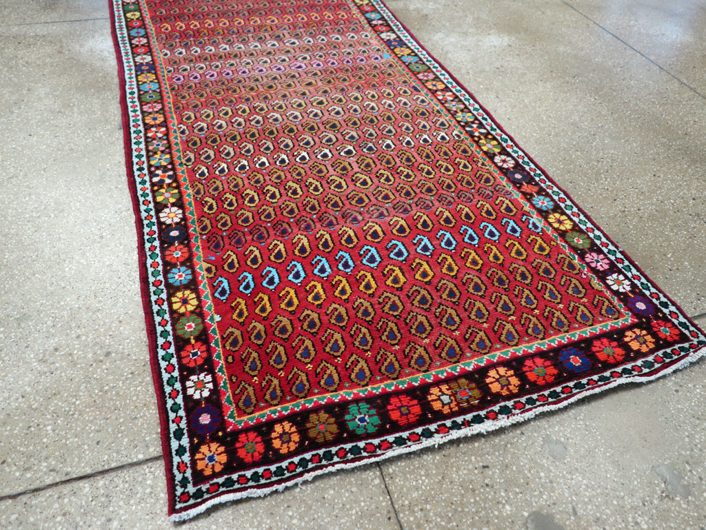 Antique Persian Hamadan Runner, No.26184 - Staging