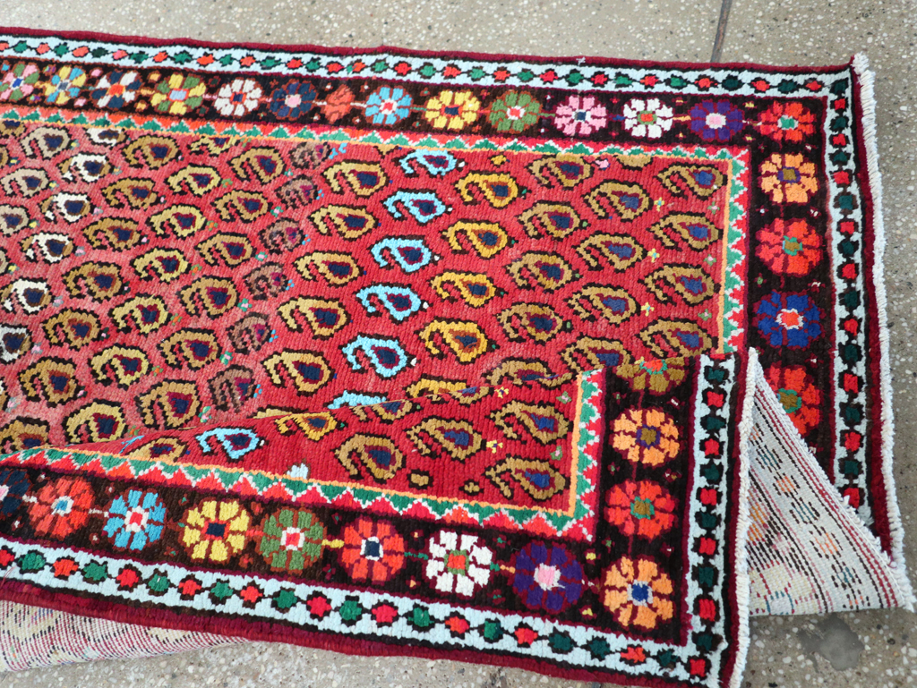 Antique Persian Hamadan Runner, No.26184 - Staging