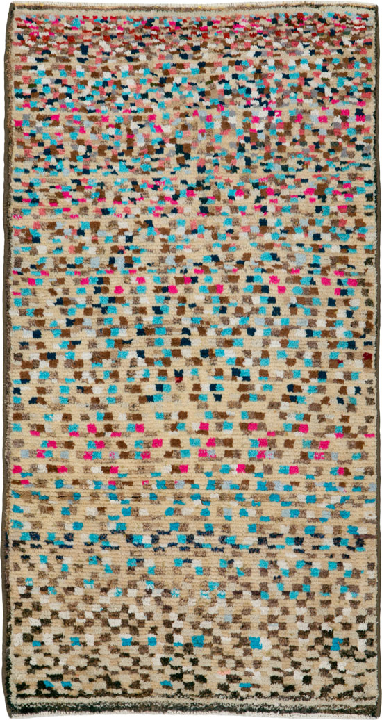 Vintage Persian Gabbeh Rug, No.26190 - Staging