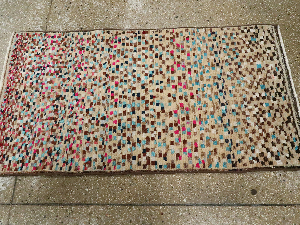 Vintage Persian Gabbeh Rug, No.26190 - Staging