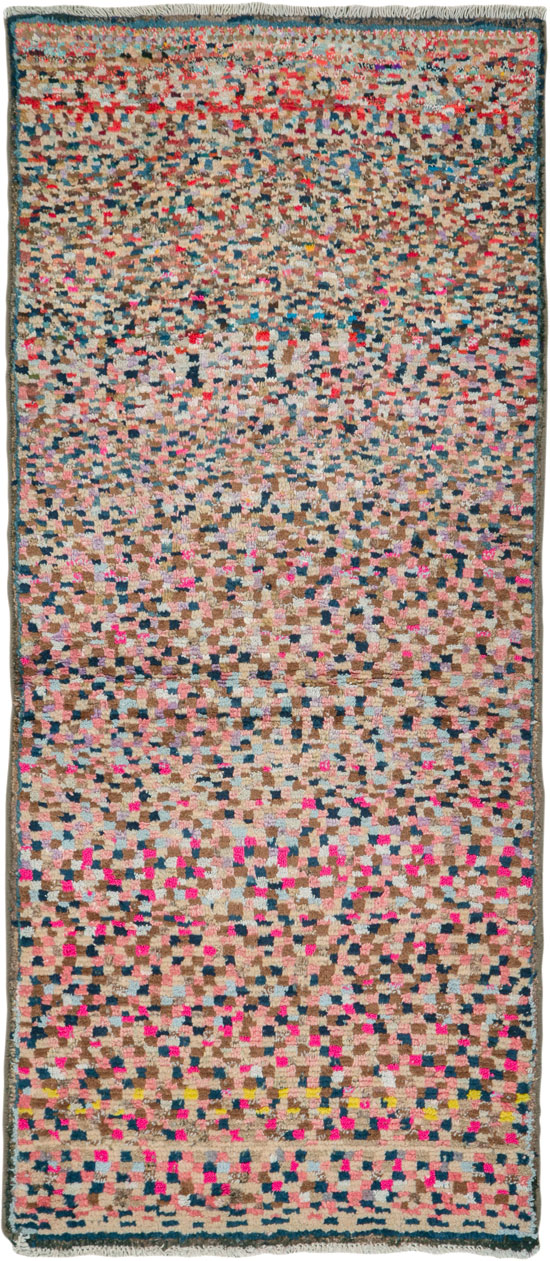 Vintage Persian Gabbeh Rug, No.26191 - Staging