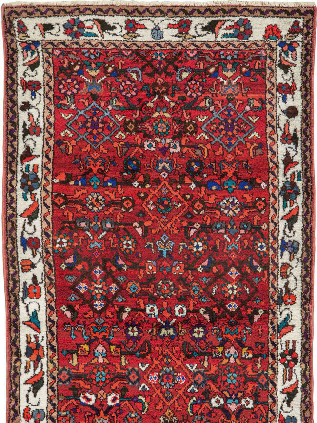 Vintage Persian Hamadan Runner, No.26193 - Staging