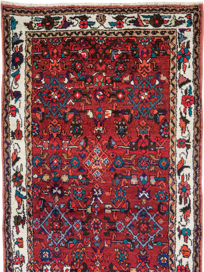 Vintage Persian Hamadan Runner, No.26193 - Staging