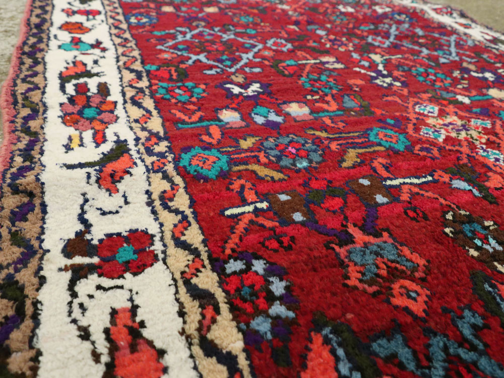 Vintage Persian Hamadan Runner, No.26193 - Staging