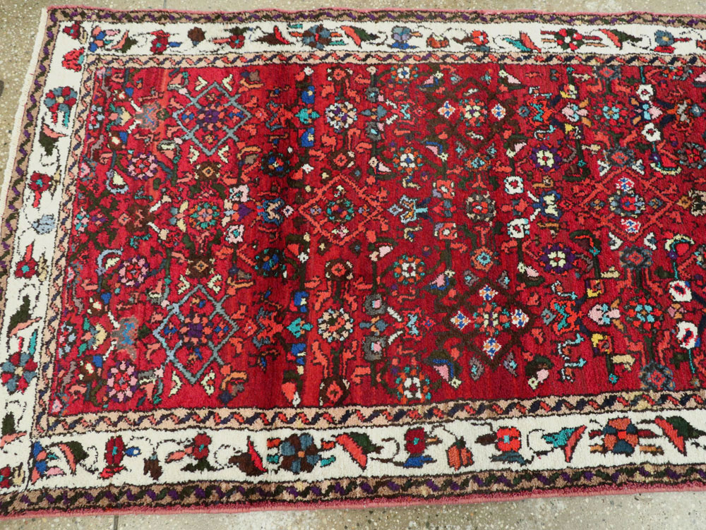 Vintage Persian Hamadan Runner, No.26193 - Staging