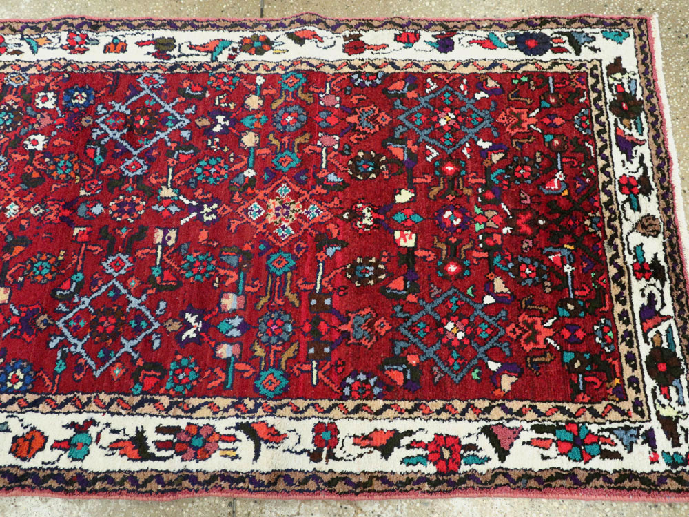 Vintage Persian Hamadan Runner, No.26193 - Staging