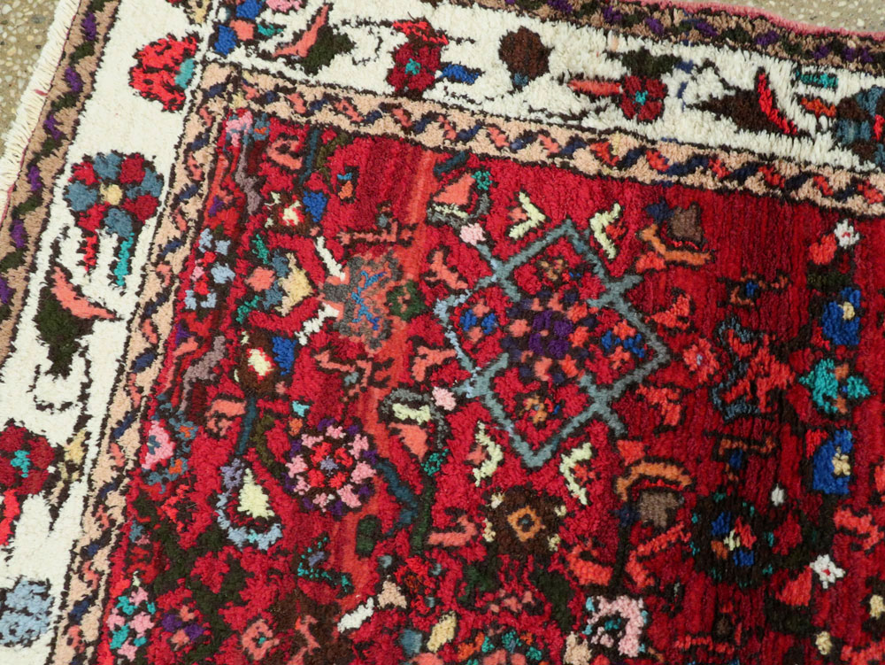 Vintage Persian Hamadan Runner, No.26193 - Staging