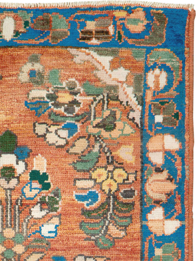 Vintage Persian Hamadan Rug (Pair: 2 of 2), No.26198 - Staging