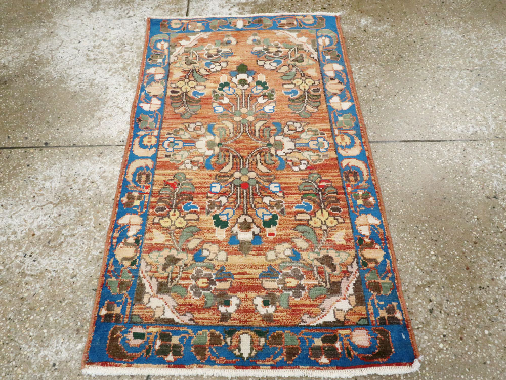 Vintage Persian Hamadan Rug (Pair: 2 of 2), No.26198 - Staging