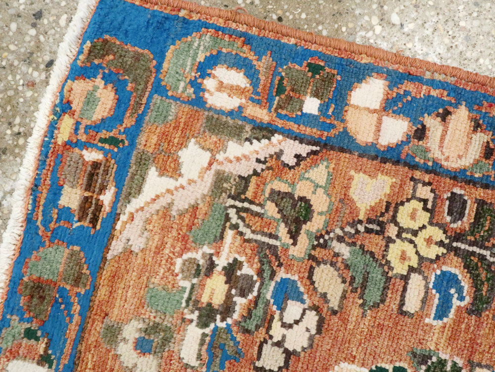 Vintage Persian Hamadan Rug (Pair: 2 of 2), No.26198 - Staging