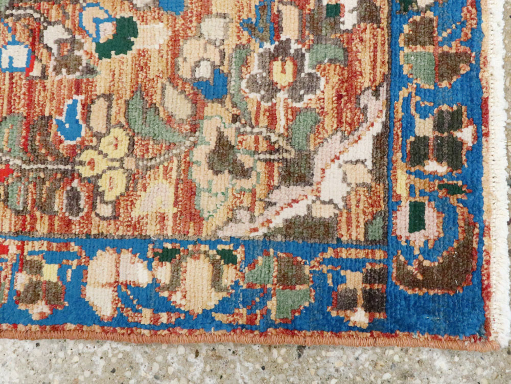 Vintage Persian Hamadan Rug (Pair: 2 of 2), No.26198 - Staging