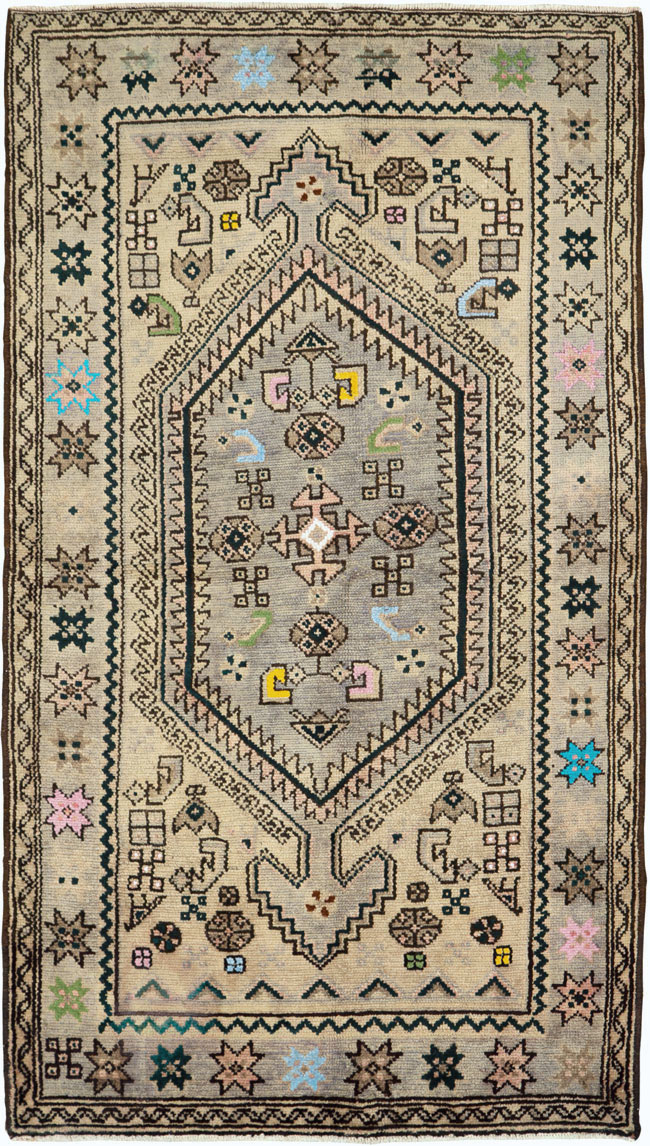 Vintage Persian Malayer Rug, No.26201 - Staging