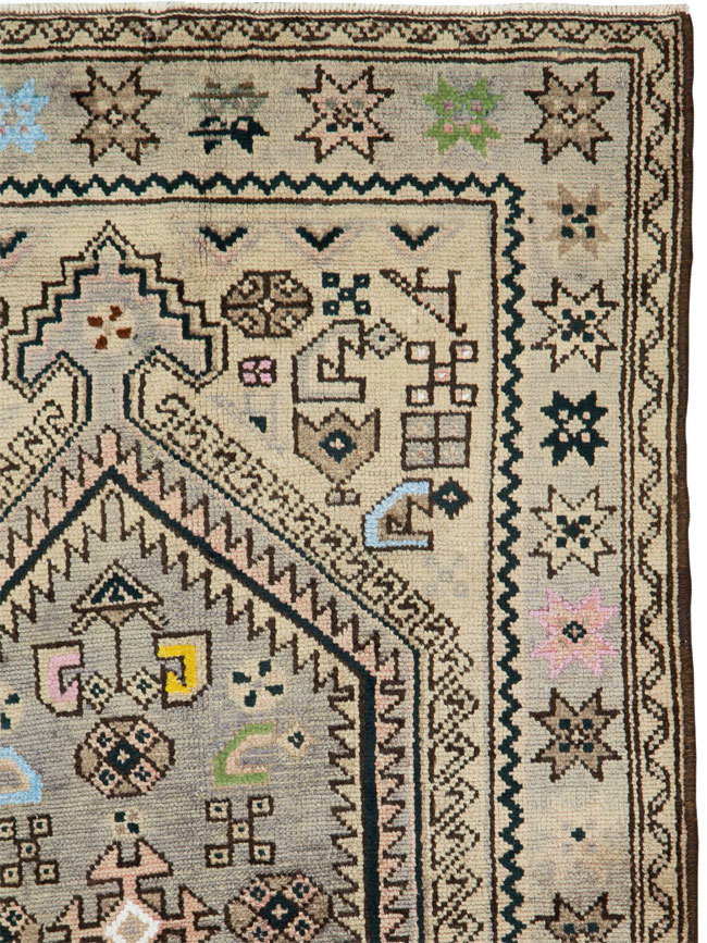 Vintage Persian Malayer Rug, No.26201 - Staging